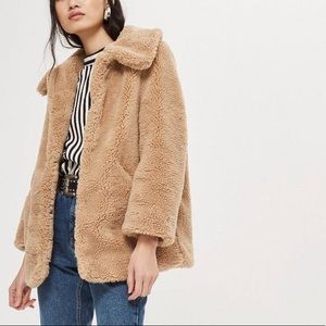 TopShop Faux Fur Teddy Borg Coat